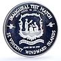 East Caribbean States 10 dollars Inaugural Test Match Sri Lanka silver coin 1997