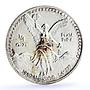 Mexico set of 5 coins Libertad Angel of Independence silver coins 1992