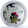 Cook Islands 5 dollars Soviet Cartoons Winnie Pooh Owl Bird silver coin 2011