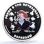 Cook Islands 5 dollars Soviet Cartoons Three Fifteen Karandash silver coin 2013