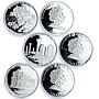 Cook Islands set of 12 coins Architectural Wonders of Ukraine silver coins 2009
