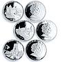 Cook Islands set of 12 coins Architectural Wonders of Ukraine silver coins 2009