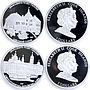 Cook Islands set of 12 coins Architectural Wonders of Ukraine silver coins 2009