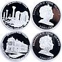 Cook Islands set of 12 coins Architectural Wonders of Ukraine silver coins 2009