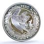 Peru 1 sol Ibero America Indians Sailing Moche Ceramic proof silver coin 2002