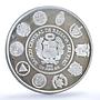 Peru 1 sol Ibero America Indians Sailing Moche Ceramic proof silver coin 2002