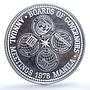 Philippines 50 piso International Meetings I.M.F. in Manila proof Ag coin 1976
