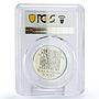 Czech Republic 200 korun Nature Protection Animals MS67 PCGS silver coin 1994