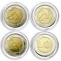 Probe Trial Essai 2 Euro coin set of 13 pcs