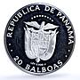 Panama 20 balboas Discoverer of the Pacific proof silver coin 1985