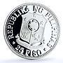 Philippines 25 piso FAO Food Day Woman Holding Grain proof silver coin 1976