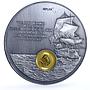 Liberia 10 dollars Seafaring Ship Clipper Princess Louisa Replica token 2001