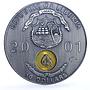 Liberia 10 dollars Seafaring Ship Clipper Princess Louisa Replica token 2001