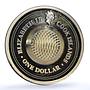 Cook Islands 1 dollar Gemstone Zodiac Signs series Capricorn gilded Ag coin 2003