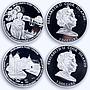 Cook Islands set of 12 coins Architectural Wonders of Ukraine silver coins 2009