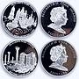 Cook Islands set of 12 coins Architectural Wonders of Ukraine silver coins 2009