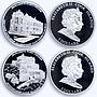 Cook Islands set of 12 coins Architectural Wonders of Ukraine silver coins 2009