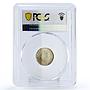 Hong Kong 10 cents State Coinage King Edward VII MS63 PCGS silver coin 1902