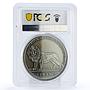 Congo 10 francs 50 Year Rotating Calendar MS68 PCGS silver coin 2004