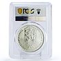 Czechoslovakia 500 korun Birthday of Matica Slovenska MS69 PCGS silver coin 1988