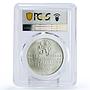 Egypt 5 pounds Olympic Games Archery MS69 PCGS silver coin 1992