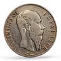Mexico 1 peso Maximiliano I Mount Removed VF Detail PCGS silver coin 1866