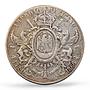 Mexico 1 peso Maximiliano I Mount Removed VF Detail PCGS silver coin 1866