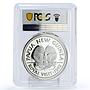 Papua New Guinea 10 kina Royal Visit Queen Prince Philip PR70 PCGS silver 1982