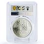 Czechoslovakia 500 korun Birthday Comenius Komensky MS69 PCGS silver coin 1992
