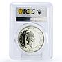 Niue 1 dollar Colosseum Citius Chariot PR70 PCGS color silver coin 2014