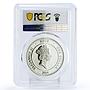 Niue 1 dollar Fortius Colosseum PR70 PCGS color silver coin 2014