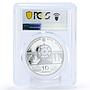 Ukraine 10 hryvnias Catherine's Glory Ship Clipper PR69 PCGS silver coin 2013