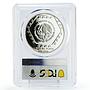 Mexico 5 pesos Dintel 26 Two Figures Wall Sculpture PR68 PCGS silver coin 1994