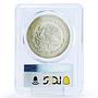 Mexico 1 onza Libertad Angel of Independence MS66 PCGS silver coin 1998