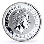 Australia 1 dollar Lunar Calendar I Year of the Rabbit gilded silver coin 1999