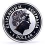 Australia 1 dollar Lunar Calendar I Year of the Rabbit gilded silver coin 1999