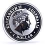 Australia 1 dollar Lunar Calendar I Year of the Goat gilded silver coin 2003