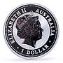 Australia 1 dollar Lunar Calendar I Year of the Monkey gilded silver coin 2004