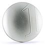 France 1 franc Un Ultime Franc The Last Franc Wavy Shape silver coin 2001