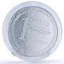 Ukraine 1 hryvnia dollar set of 2 coins Disarmament Al tokens 1996