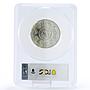 Mexico 2 onzas Libertad Angel of Independence MS69 PCGS silver coin 1997