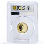 East Caribbean States 2000 cents Millennium Ship Clipper MS67 PCGS Au coin 2000