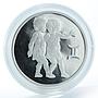 Russia 2 rubles Signs of Zodiac Gemini proof silver coin 2003