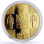 Belarus 20 rubles 1025 Years Rus Christianizing Church Bird gilded Ag coin 2013