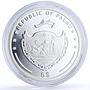 Palau 5 dollars Pacific Wildlife Starfish Seastar Fauna colored silver coin 2007