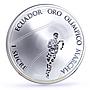 Ecuador 1 sucre Olympic Games Race Walking Sportsman proof silver coin 2007