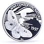 Bailiwick of Guernsey 2 pounds WWF Emperor Moth Butterfly Fauna silver coin 1997