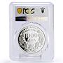 Bulgaria 1000 leva 50 Years of FAO Conference Grain PR68 PCGS silver coin 1995