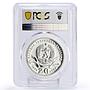 Bulgaria 20 leva Centennial of Sofia Capital City MS65 PCGS silver coin 1979