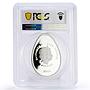 Cook Islands 5 dollars Imperial Faberge Blue Egg PR69 PCGS silver coin 2010